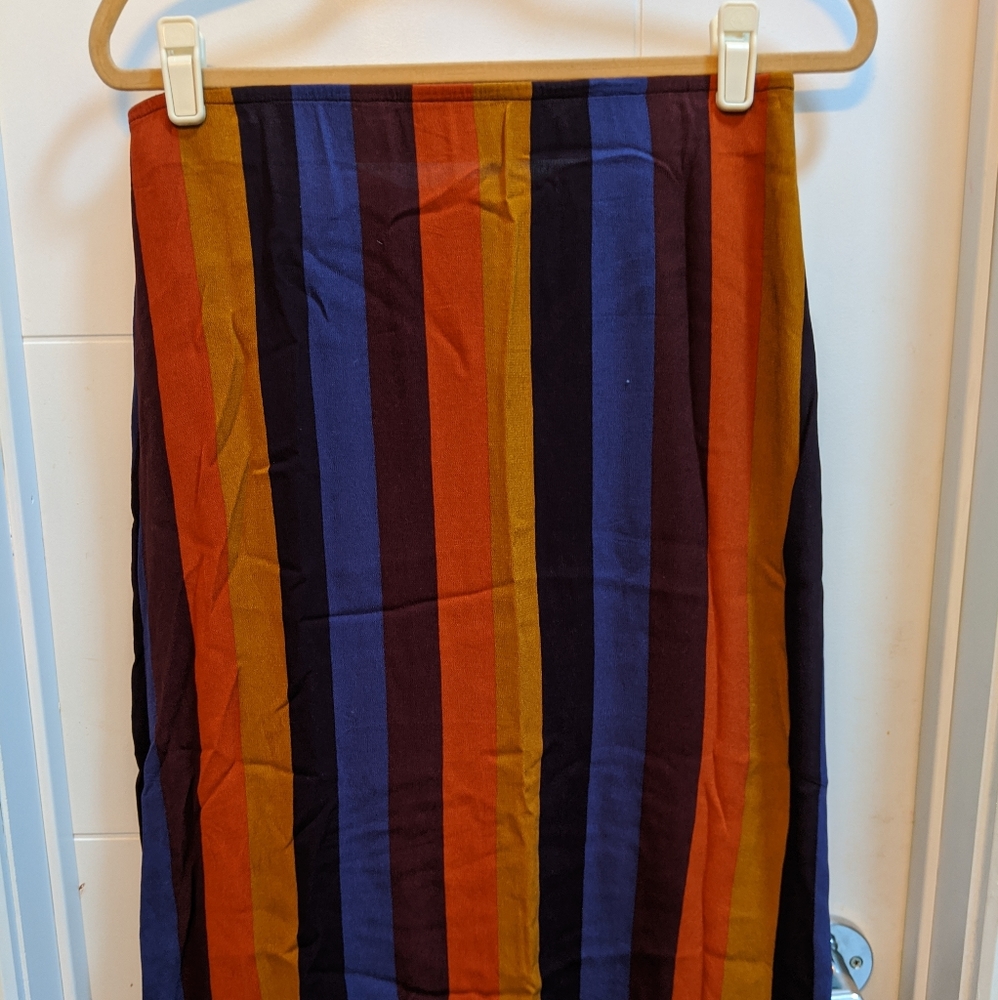 American Eagle Striped Midi Skirt NWT